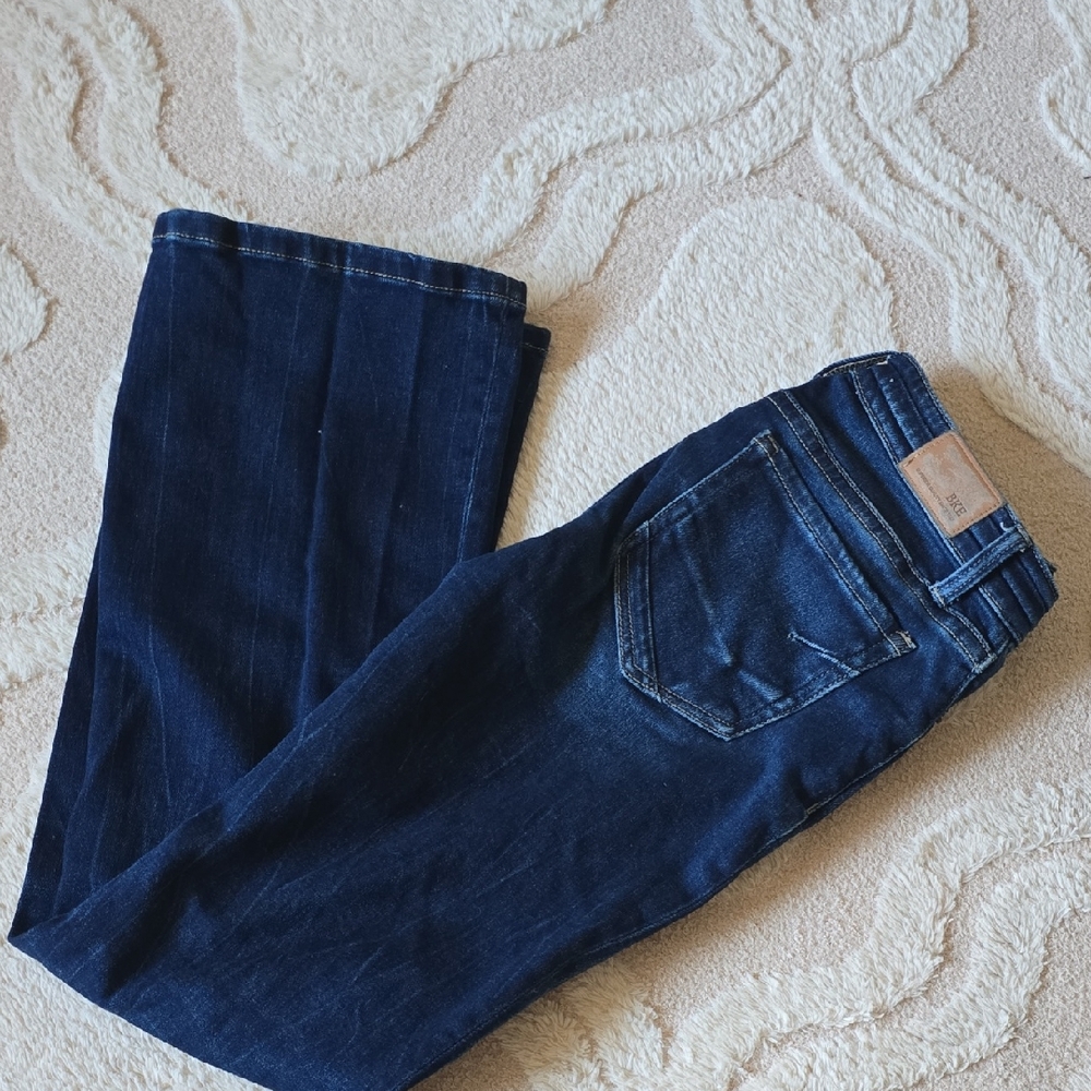 BKE Women's Boot Cut Jeans - Dark Blue